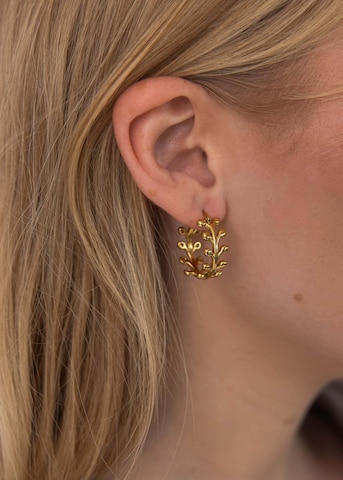 PURELEI Earrings 'Tiny Leaf' in Gold