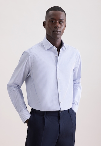 Coupe regular Chemise business 'CLASSIC ESSENTIALS' SEIDENSTICKER en bleu : devant