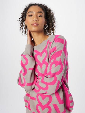 Frogbox Pullover 'Love' in Grau