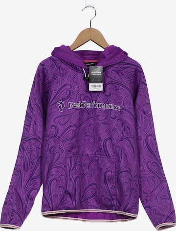 PEAK PERFORMANCE Sweatshirt & Zip-Up Hoodie in M in Purple: front