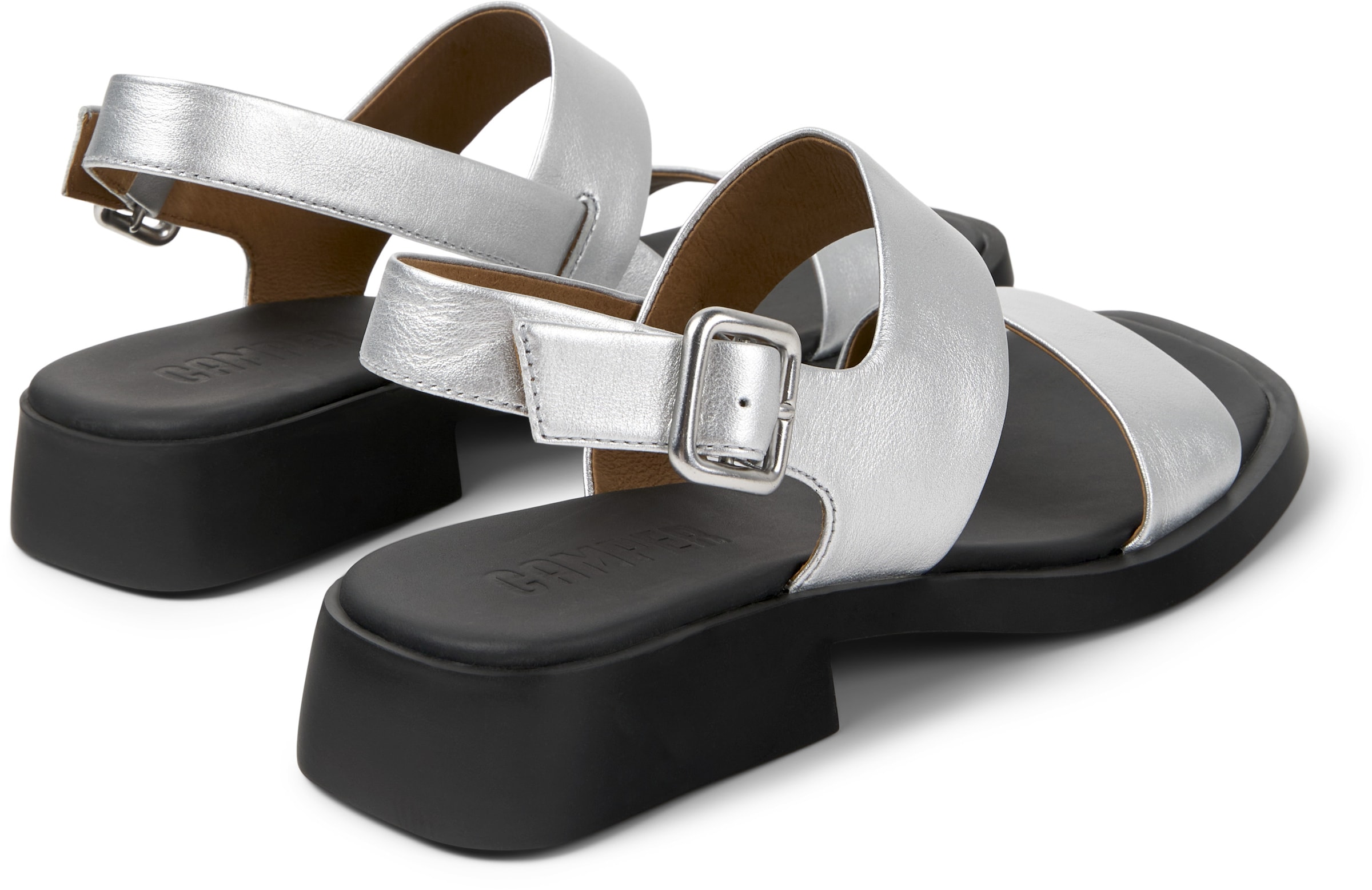CAMPER Riemensandale &#x27;Dana&#x27; in Silber