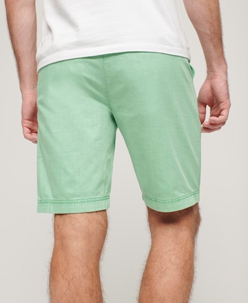 Superdry Slim fit Chino Pants 'Officer' in Green
