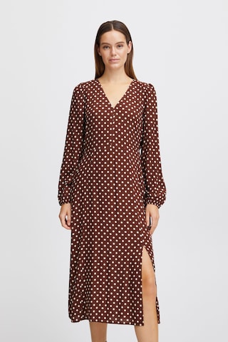 b.young Shirt Dress in Brown: front