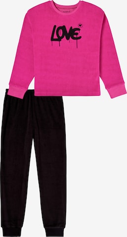 SCHIESSER Pyjama 'Nightwear' in Pink: Vorderseite