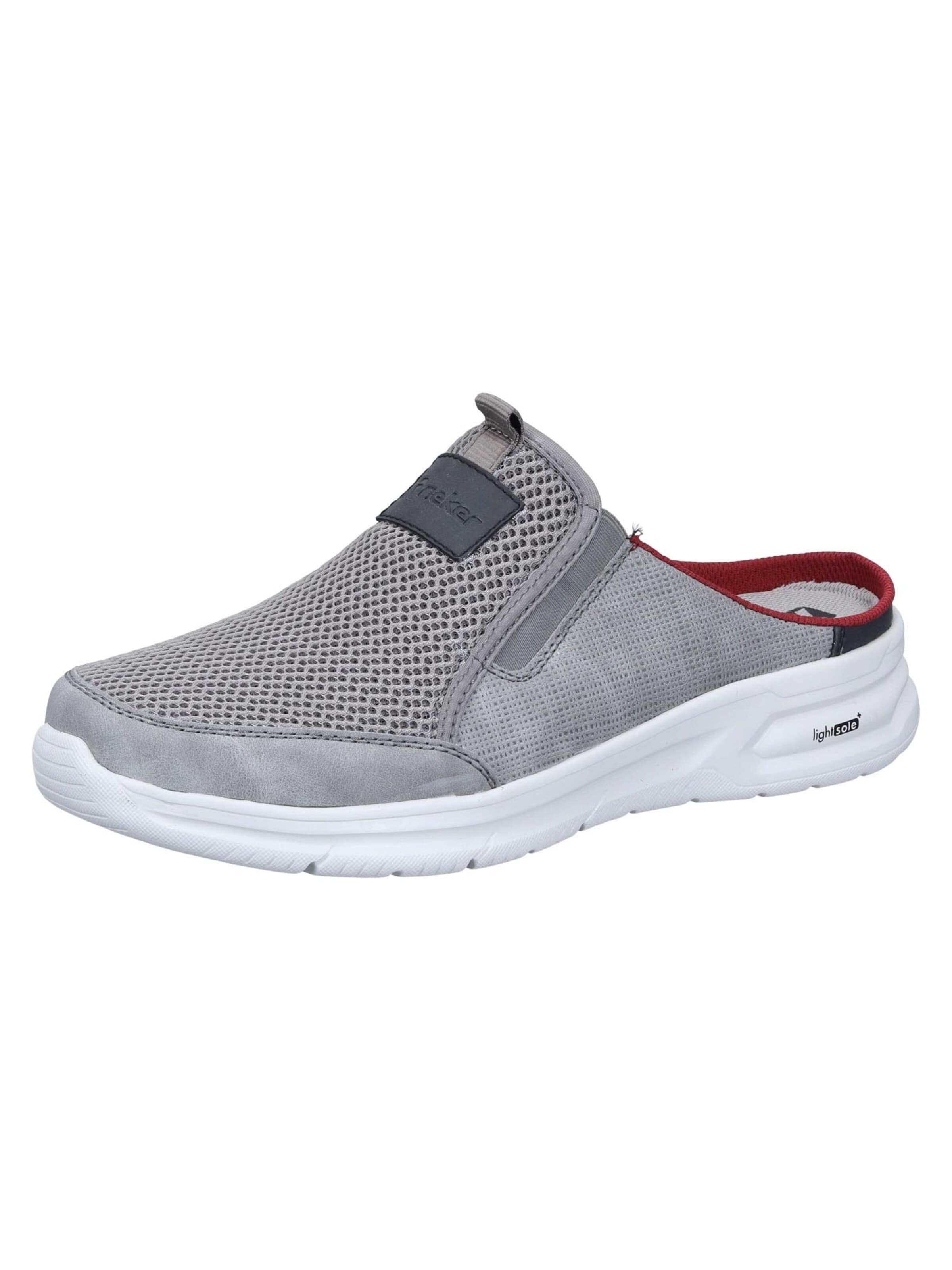 Sabots Rieker en gris : devant