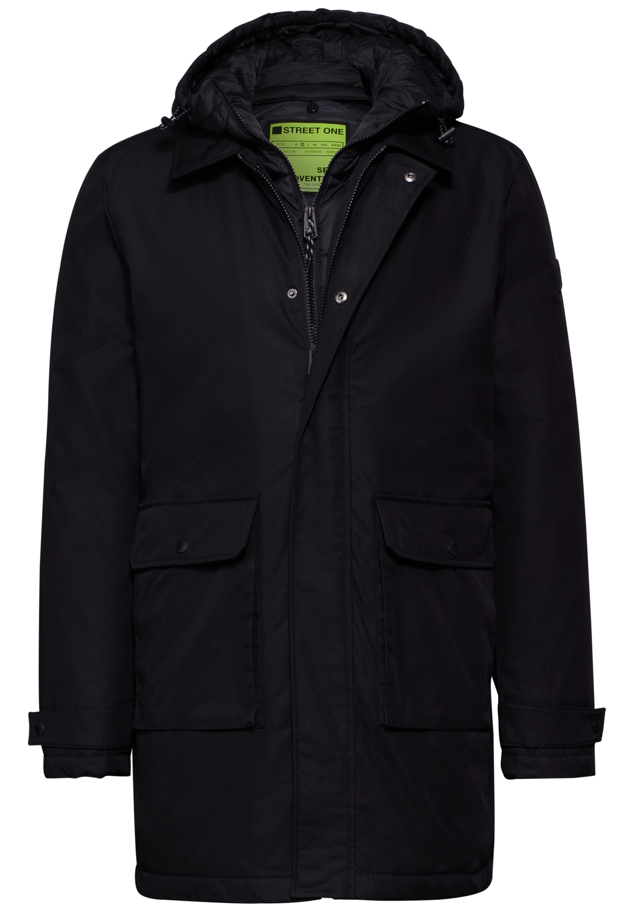 Street One MEN Winter Jacket in Black: front