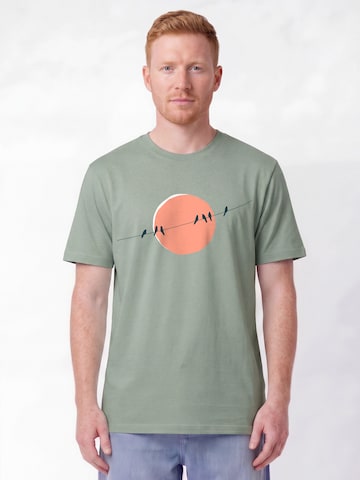 Watapparel Shirt 'Countryside 01' in Groen: voorkant