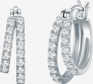 Trilani - Pendientes en plata: frente