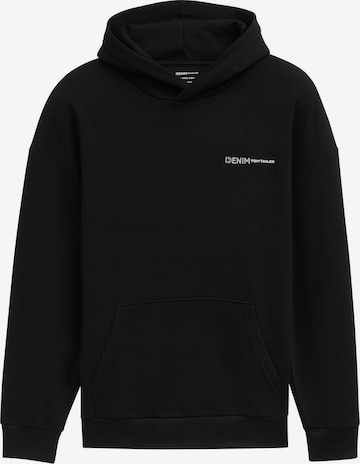 TOM TAILOR DENIM Sweatshirt in Schwarz: Vorderseite
