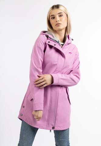 Manteau fonctionnel Schmuddelwedda en rose : devant