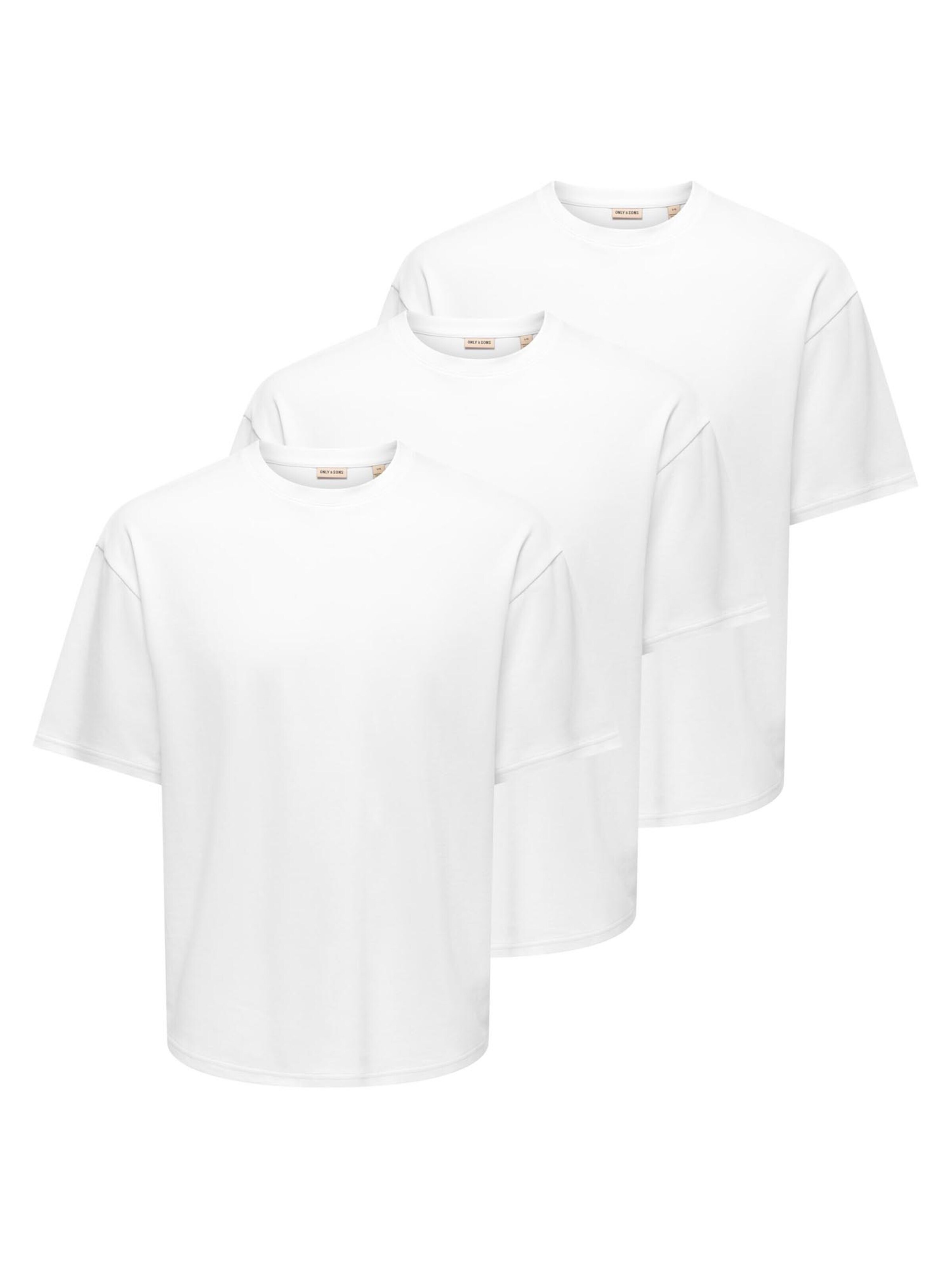 Only & Sons Shirt 'Caspian'‌‌‌‌‌‌‌‌‌ in S/Regular in weiß, Produktansicht
