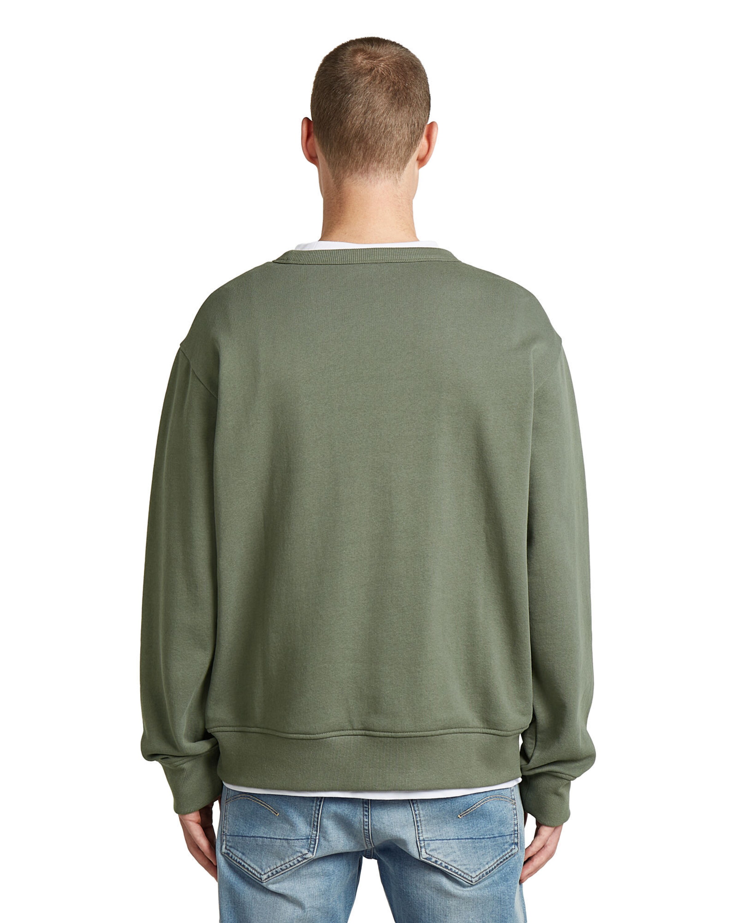 G-STAR Sweater - '90s Logo Sweater' in Grün