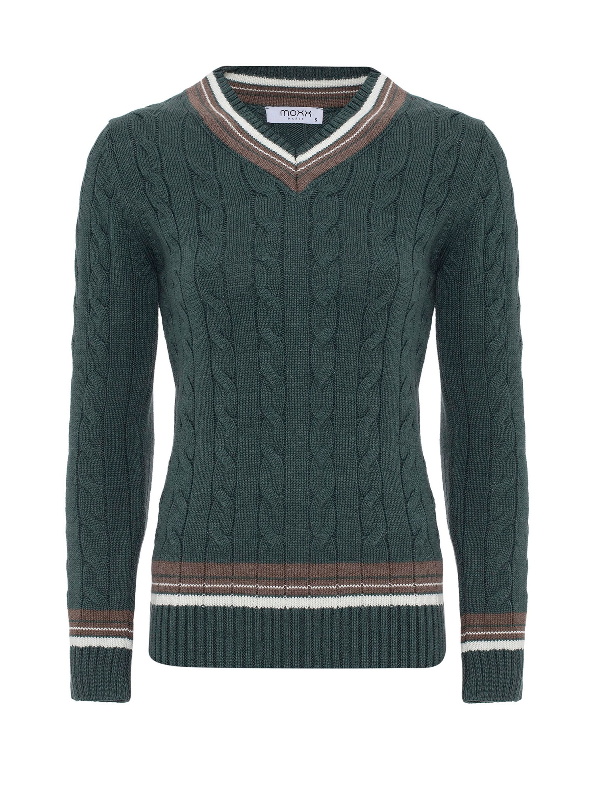Moxx Paris Sweater in Green: front