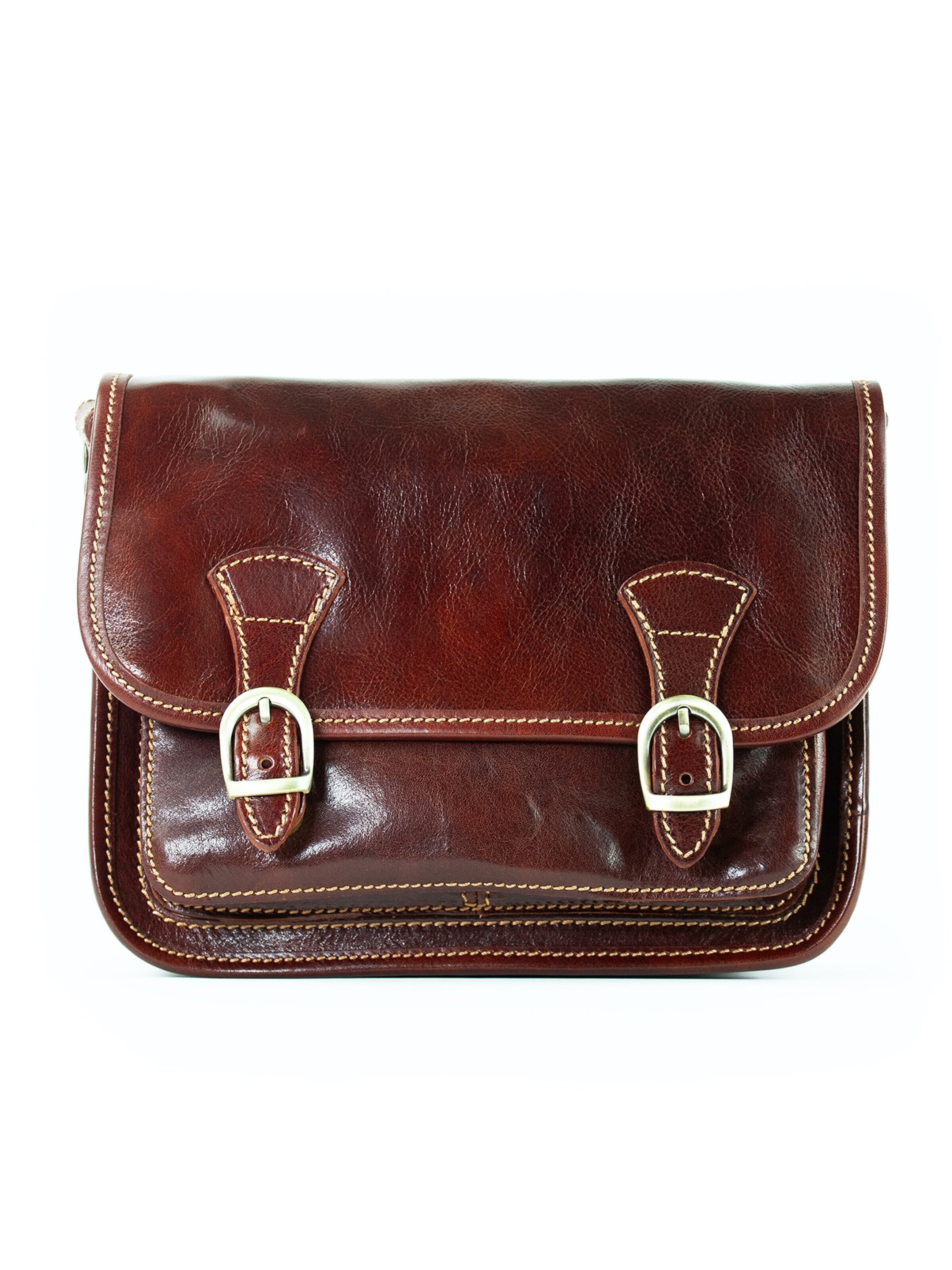 lePelou Bolso de mano 'ELENA' en 26 cm x 19 cm x 8cm en marrón, Vista del producto