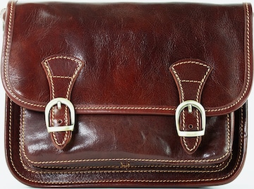 lePelou - Bolso de mano 'ELENA' en marrón: frente