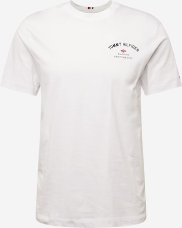 T-Shirt TOMMY HILFIGER en blanc : devant