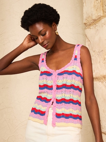 love & roses Strickweste in Mischfarben