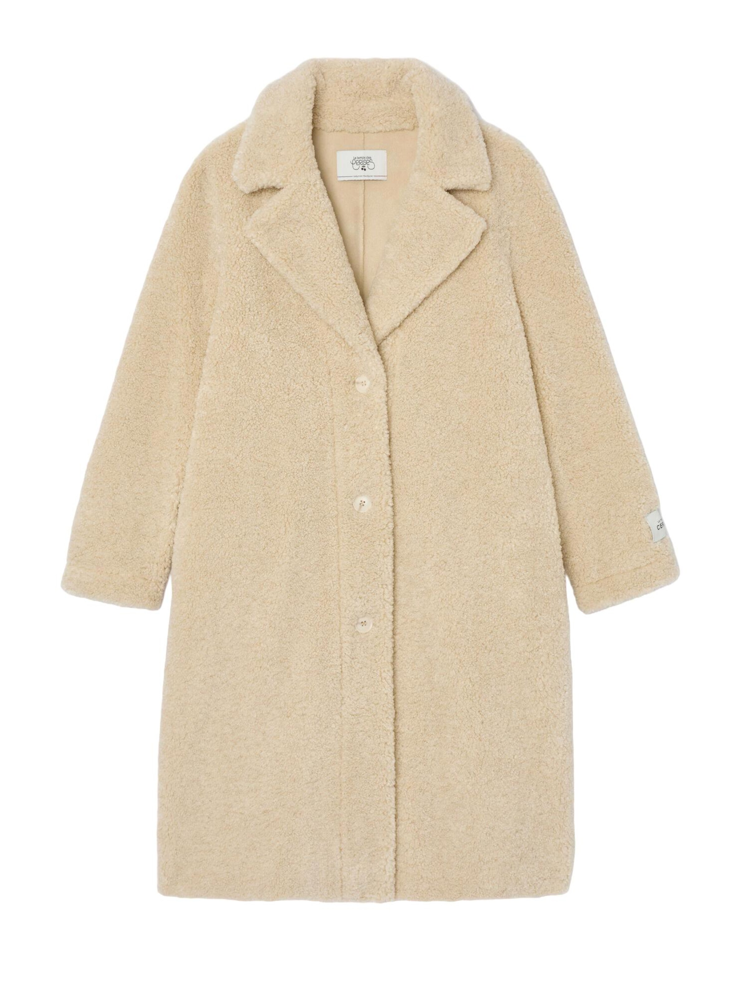 Manteau d’hiver 'ARTY' Le Temps Des Cerises en beige : devant