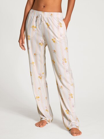 CALIDA Regular Pants in White: front