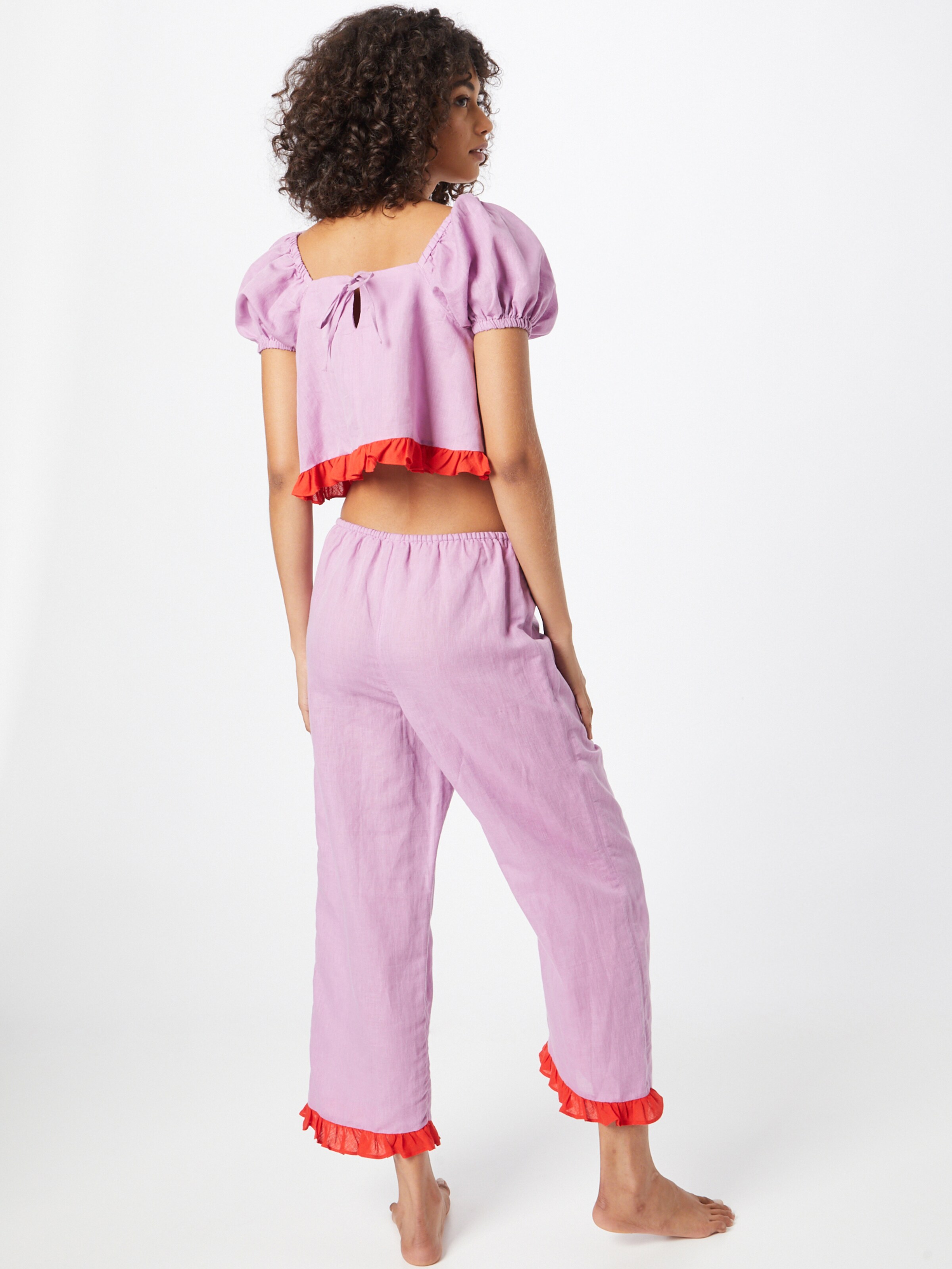 Lingerie Pantalon de pyjama 'ALMA' Dora Larsen en Violet 