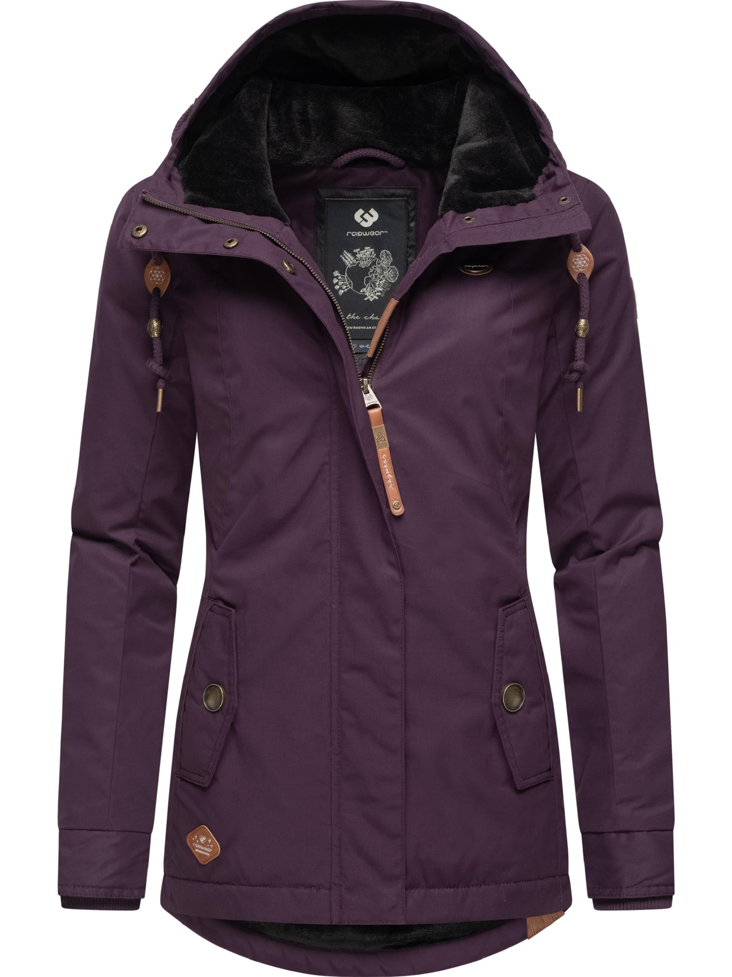 Veste d’hiver 'Monade' Ragwear en violet : devant