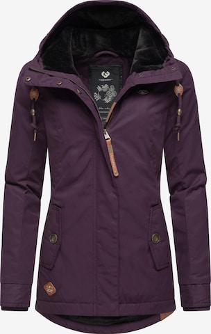 RagwearZimska jakna 'Monade' - ljubičasta boja: prednji dio