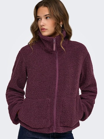 ONLY Fleecejacke 'ONLMegan' in Rot