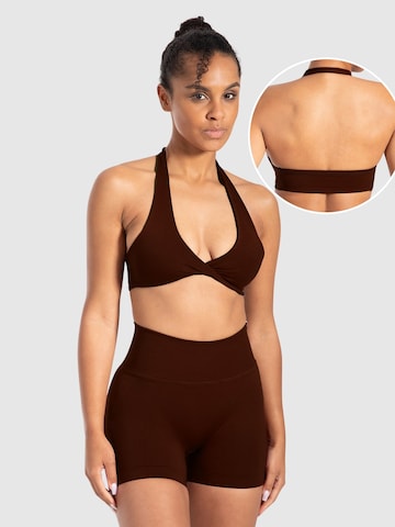 Smilodox Sports top in Brown: front