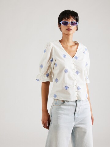 ONLY Blouse 'JASMIN' in Wit: voorkant