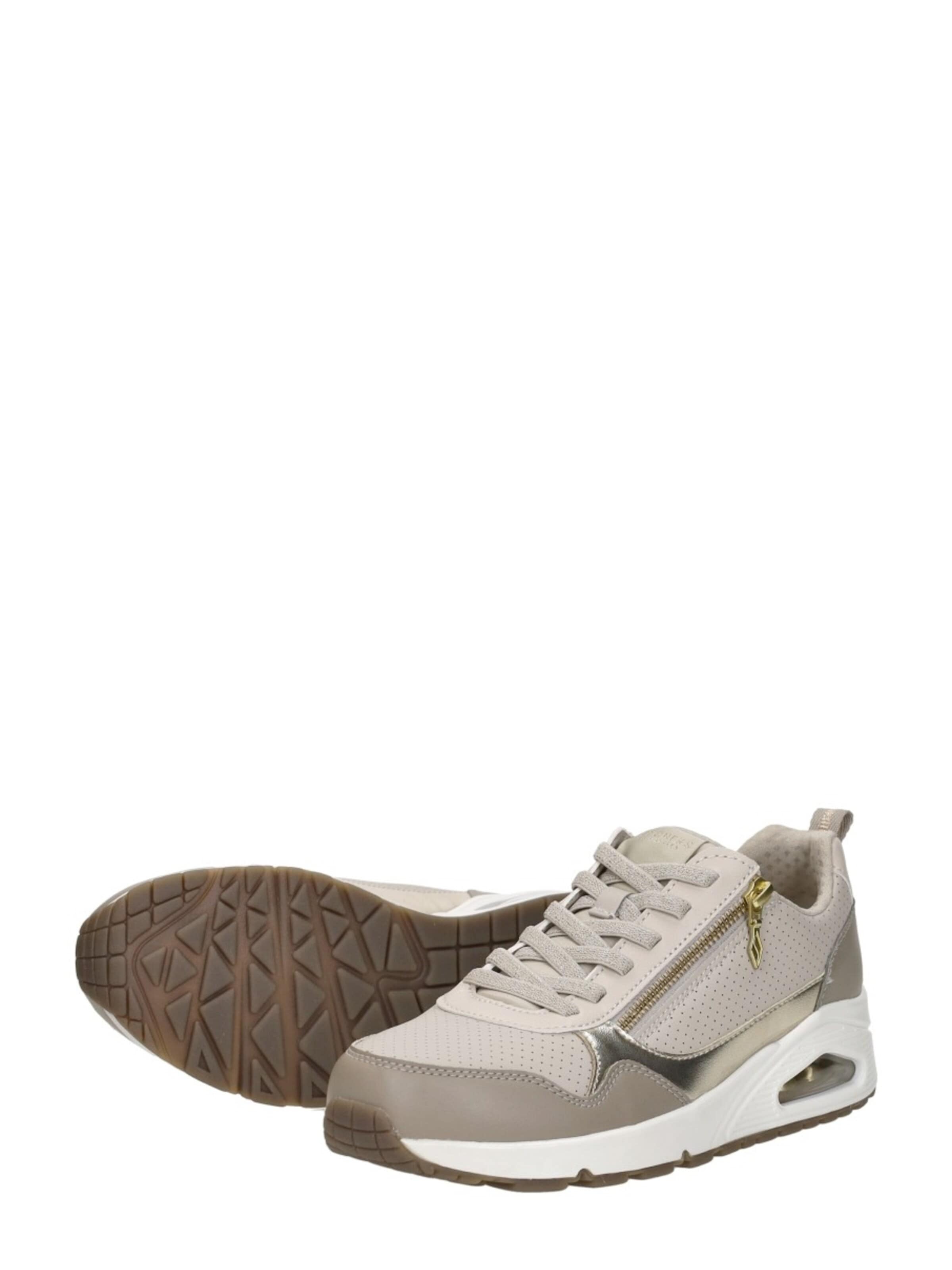 SKECHERS Sneakers laag 'Uno - Metallic Sliders' in Beige