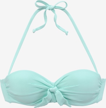 LASCANA - Top de bikini en verde: frente