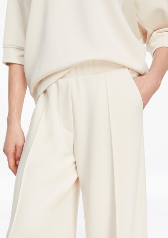 Wide Leg Pantalon COMMA en beige