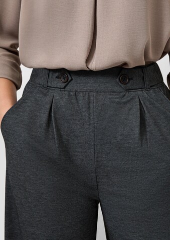 Wide Leg Pantalon à pince QS en gris