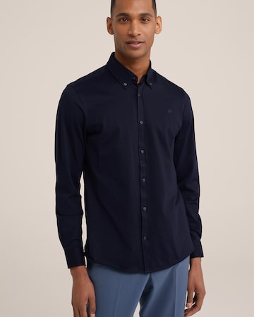 WE Fashion - Slim Fit Camisa clássica em azul