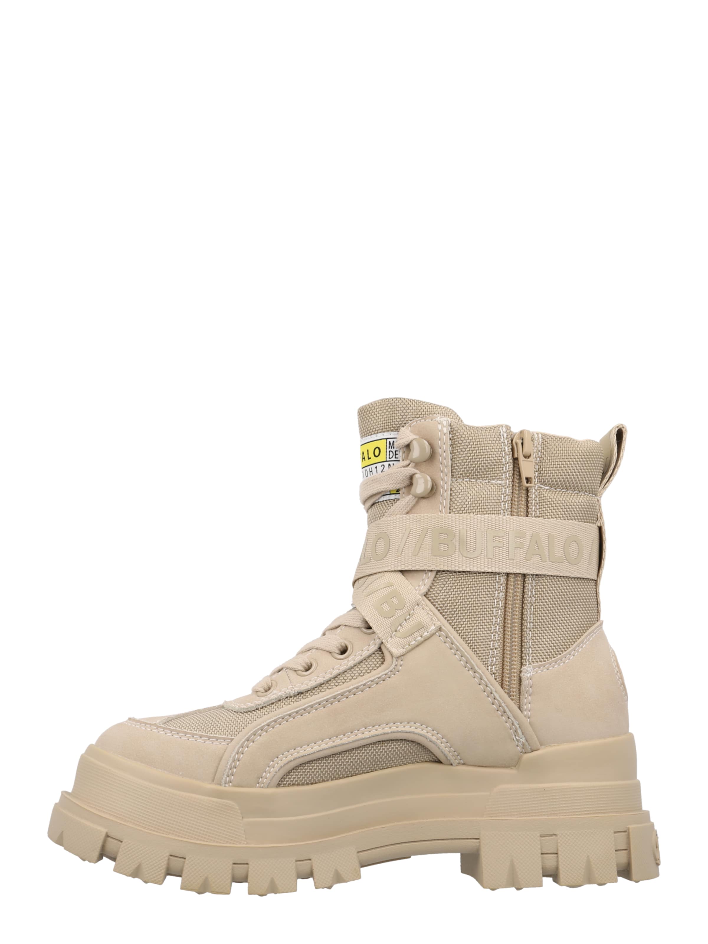 BUFFALO Šnurovacie členkové čižmy 'Aspha Com1' - Béžová