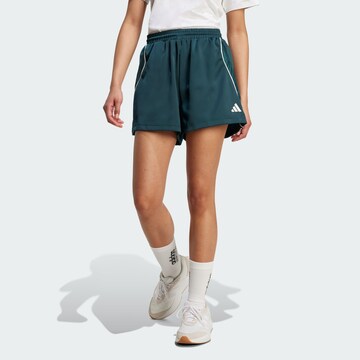 ADIDAS SPORTSWEAR Loose fit Sports trousers 'Stadium' in Green: front