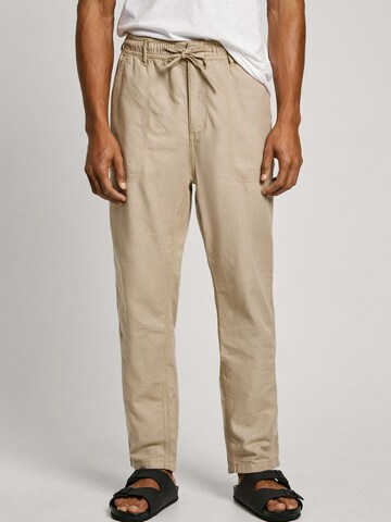 Pepe Jeans Regular Pants in Beige: front