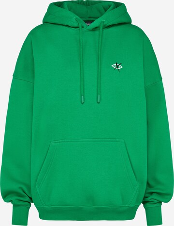 UNFOLLOWED x ABOUT YOU Sweatshirt 'STRONG' in Groen: voorkant