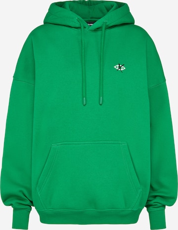 UNFOLLOWED x ABOUT YOU Μπλούζα φούτερ 'STRONG' σε πράσινο: μπροστά