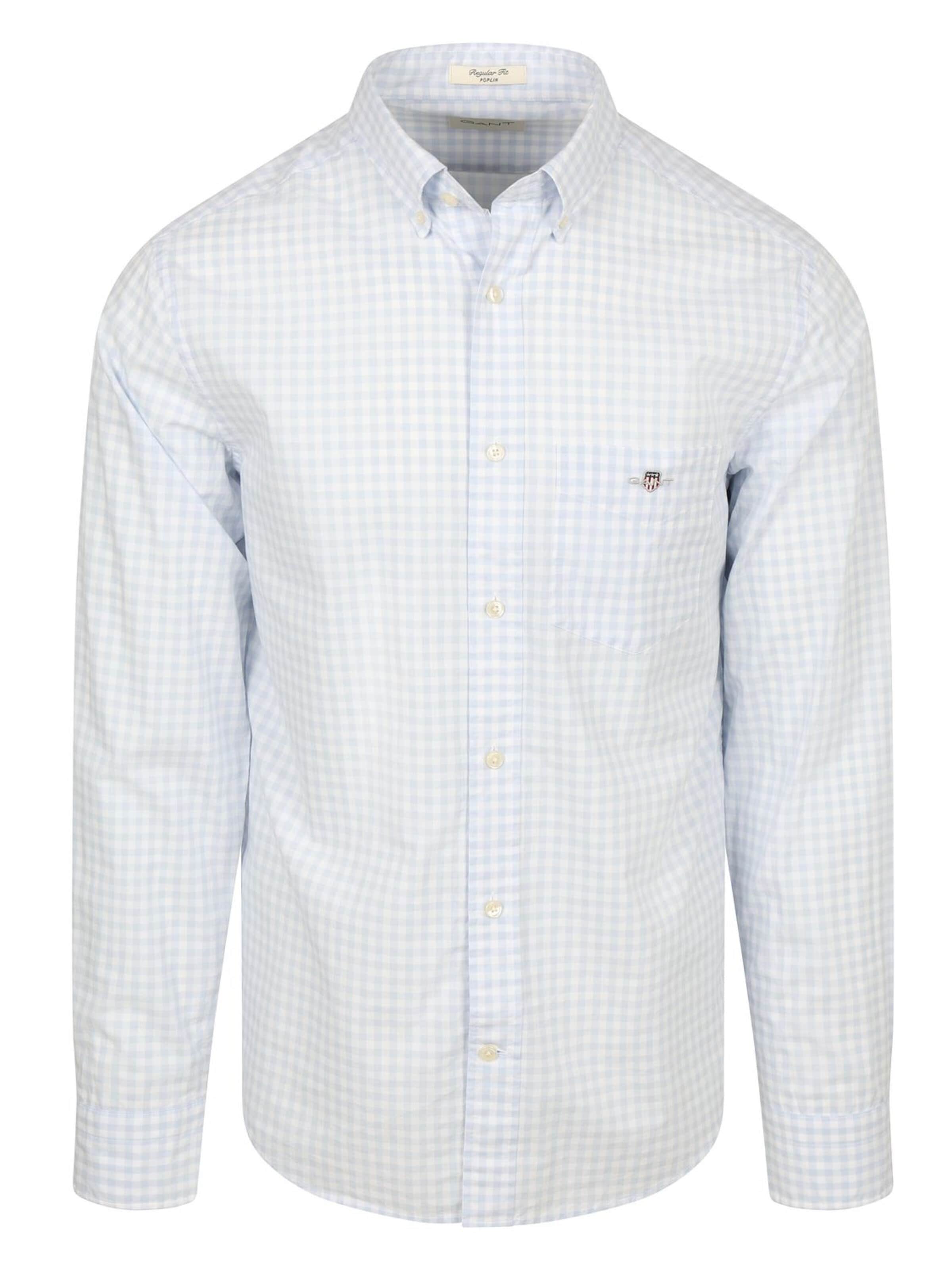 Coupe regular Chemise GANT en bleu : devant