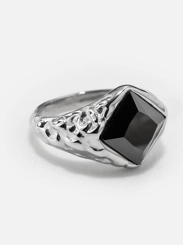 warpedsense Ring 'Fusion' in Silver: front