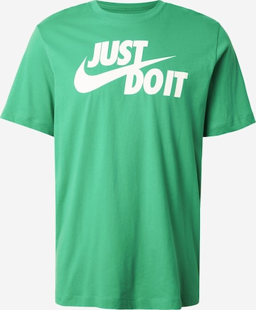Nike Sportswear Футболка 'Swoosh' в Зеленый: спереди