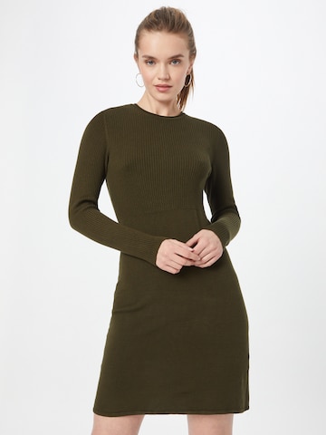 ABOUT YOU Knitted dress 'Jamira' in Green: front