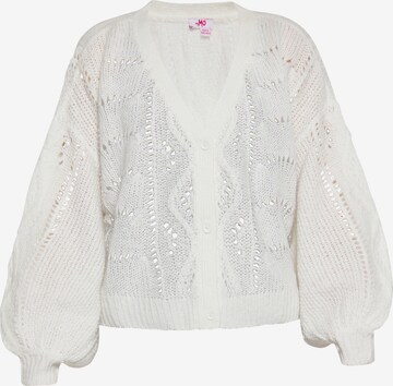 Cardigan MYMO en blanc : devant