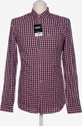 Tommy Jeans Button Up Shirt in S in Pink: front