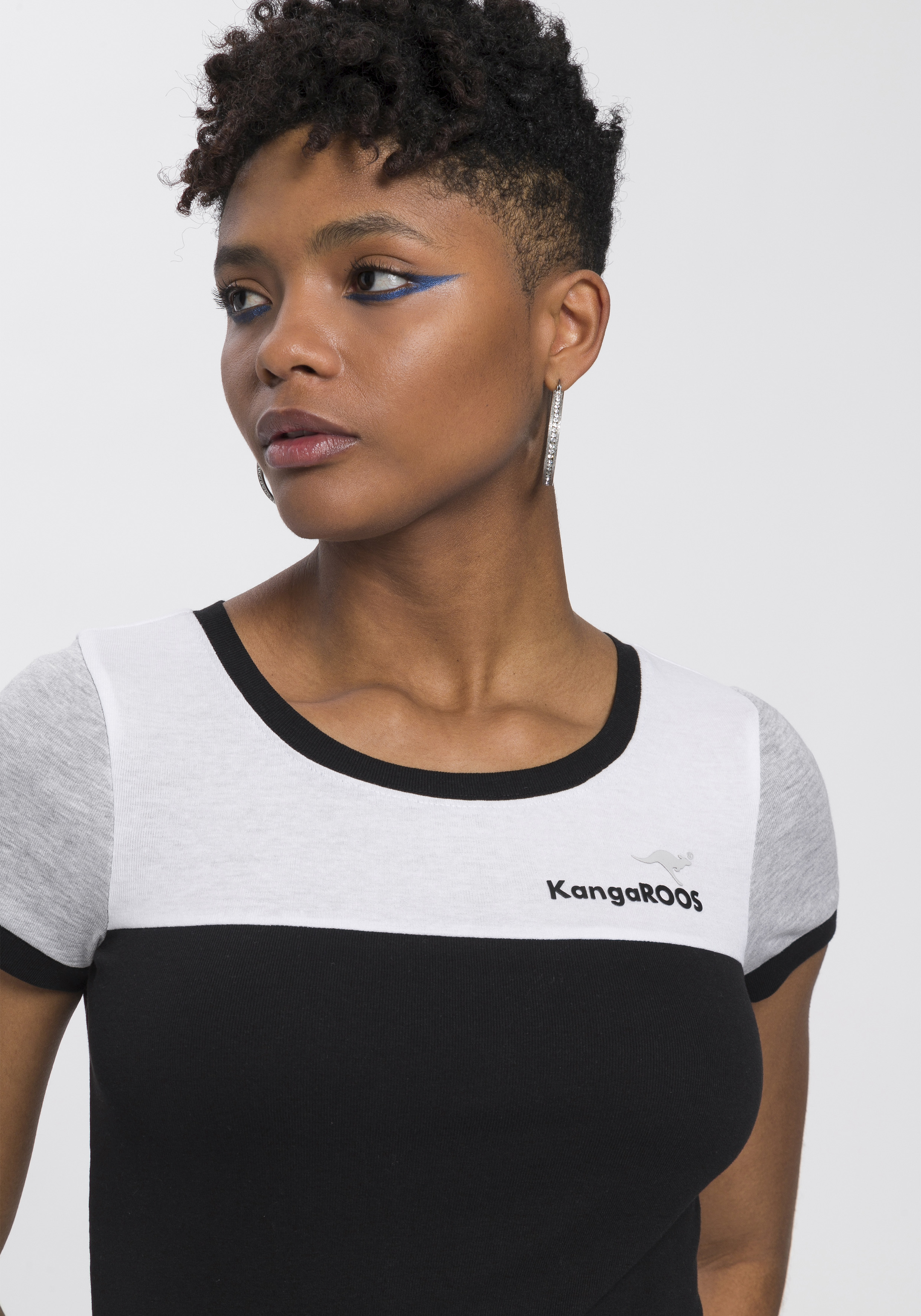 KangaROOS T-Shirt in Schwarz 