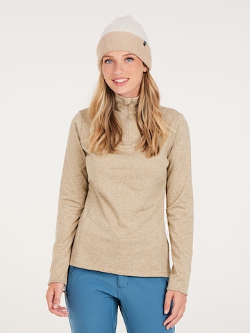 PROTEST Sportief sweatshirt 'FABRIZM' in Bruin: voorkant