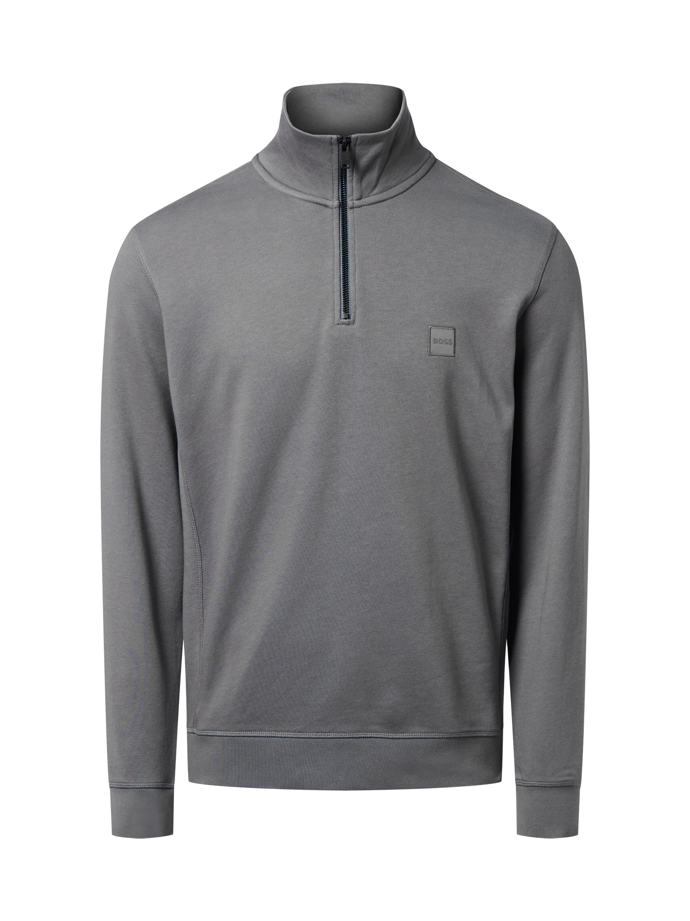 BOSS Sweatshirt 'Zetrust' in Grau: Vorderseite