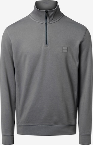 Sweat-shirt 'Zetrust' BOSS en gris : devant