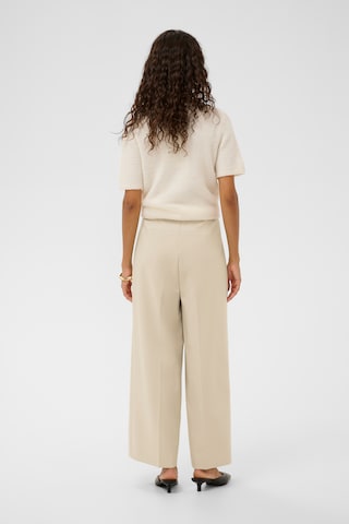 Loosefit Pantalon à plis 'SLCorinne' SOAKED IN LUXURY en beige